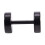 Earrings Steel False Spreader Black 6mm 5
