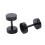 Earrings Steel False Spreader Black 6mm 8