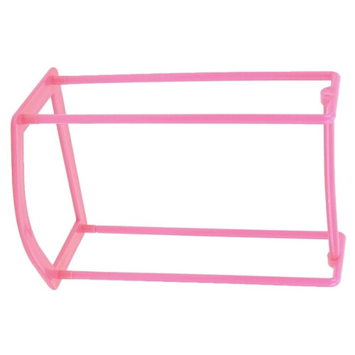 1pcs  Design Clothes Hanger Stacker Holder Storage Organizer Rack（pink） 1