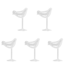 5X 150Ml Kreative Vogel Form Cocktail Becher Glas Persönlichkeit Molekulare Geräucherte Model Lierung Glas Fantasie Wein Kelch