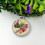 Pressed Flower Round Pendant Necklace 3
