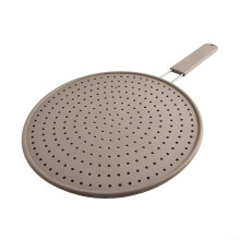 28cm Silicone Splatter Guard with Stainless Steel Mesh, HeatResistant Handle, Dishwasher Safe