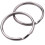 50X Split Keyring keychain Key Ring Loop Holder Clasps Keyfob Connector 25mm 7