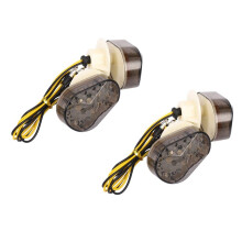 4x Flush Mount Turn Signals Light LED Flasher Indicator Lamp Blinker Light for Zx6R Zx7R Zx9R Zx636 Black