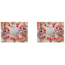 2X 5D Diamond Painting Carp Koi Fish Flower Diamond Embroidery Full Drill Round Stitch Kit Diamond Decor