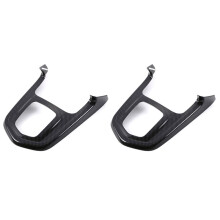 2X Carbon Fibre for Navara NP300 2016-2019 Car Gear Shift Knob Frame Panel Decoration Cover Trim Sticker