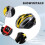 Casque de VéLo de VéLo Protection RéGlable Amarillo 7