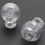 Cord Locks Ends Spring Stop Toggles 6.5mm Dia Hole 20pcs Clear White 5