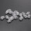 Cord Locks Ends Spring Stop Toggles 6.5mm Dia Hole 20pcs Clear White 8
