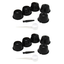 10PCS Reusable for Nestle for Coffee Capsule Filter Cup Refillable Filter Basket Caps Reusable Spoon Brush-2