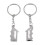 2 Pcs House Shape Magnetic Keychain Key  for Lovers 5