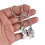2 Pcs House Shape Magnetic Keychain Key Ring for Lovers 6