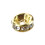 Stockage 50 perles d'or de 6mm avec strass 3