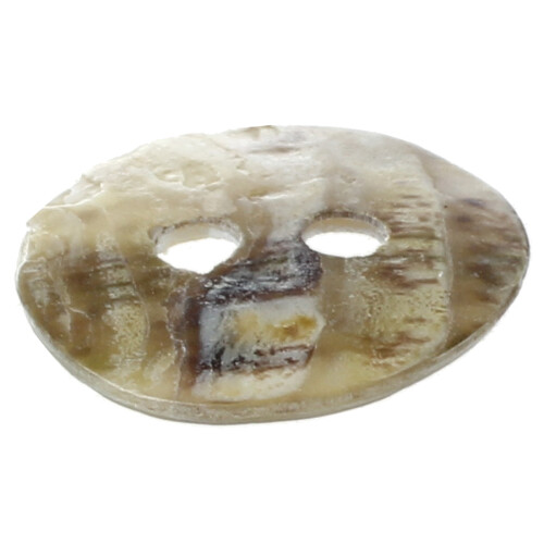 100 x 10 mm Pearl Mussels Round Buttons 1