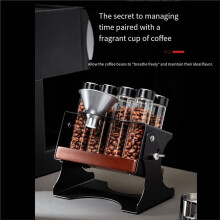 Coffee Beans Storage Container Display Rack Tea Tube Bottle Glass Espresso Coffee Accessories Tool