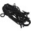 Black Bungee Motorcycle Helmet Cargo Net 6 Hooks Luggage/Package Cargo Net Load Cover Cord Web 6