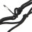 Black Bungee Motorcycle Helmet Cargo Net 6 Hooks Luggage/Package Cargo Net Load Cover Cord Web 7