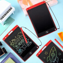 LCD Writing Tablet, 8.5-Inch Color Reusable Screen Pad, Drawing, Writing, Learning, and Drawing Board.
