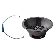 Cast Iron Charcoal Stove, Household Barbecue Grill Charcoal Grill Convenience Cast Iron for Garden Patio Backyard