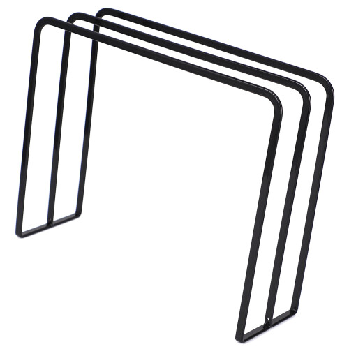 Towel Rack Stand Freestanding 3 Tier Vertical Iron Rag Storage Towel Rack Kitchen Supply Home Tableware Dish Cloth Holders（Black） 2