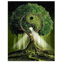 Diamante Bordado Elementos Chinos Yin y Yang 5D Pintura Diamante