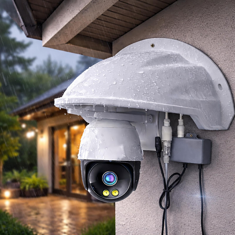 Outdoor Security Camera Cover Weatherproof Housing Sun And Rain Shield For Dome And Bullet Cameras 9455672034999
