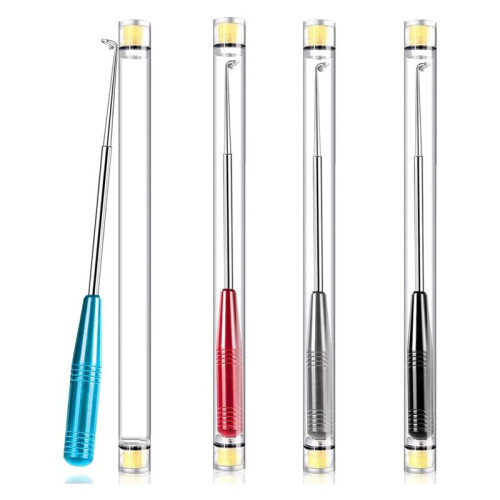 Fish Hook Remover Tool, 4 Pack Fishing Hook Quick Removal Devices with Storage Tube, Security Hook Extractor Equipment