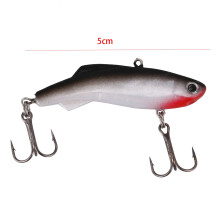 1Pc Winter Fishing Lure VIB Ice Fishing Lure Soft Bait 5cm 8.5g Isca Artificial Bait Wobber Sinking Fishing Lure Type D