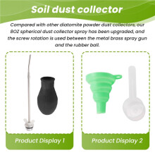 Diatomaceous Earth Powder Duster, Longer 9Inch to 22Inch Retractable Garden Powder Applicator Dispenser, Duster Sprayers