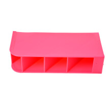 1PC Multifunctional Socks/Underwear Organizer Stationery/Tableware Plastic Storage Box Cosmetics Makeup Organizer Box Rose red