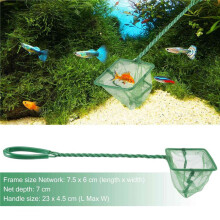 Green 7.5 cm x 6 cm nylon mesh for goldfish ornamental fish tank