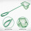 Green 7.5 cm x 6 cm nylon mesh for goldfish ornamental fish tank 5