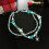 Turquoise Beaded Beach Anklet Turtle Anklet Starfish Anklet Nautical Anklet Beaded Anklet 7