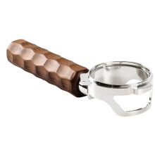54mm Walnut Wood Handle Bottomless Portafilter for Series Espresso Machines C