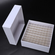 Lab 81 Posiciones Graduado Cryo Vial White Paper Box 1.8 Mililitro