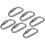 6 pcs Aluminum Alloy D-ring Locking Carabiner Light but Strong 5