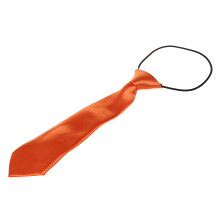 Child Solid Color Elastic Necktie orange