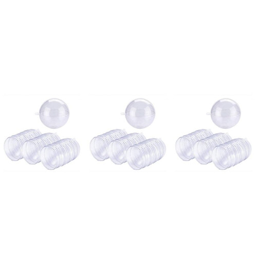 72 Balls/Batch DIY 80mm Christmas Tree Hanging  Transparent  Transparent Plastic Filled  Ornament