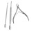Nail Cuticle Nipper with Trimmers Pusher Pack of 3 Manicure Scraper Tool 2