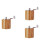 3X Pepper Mill, Hand Crank Wood Pepper Grinder with Classic Handle and Adjustable Ceramic Rotor 1