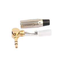 Neue Zink-Legierung L-foermigen drehen 3,5 mm Stereo-Headset-Schweissstecker