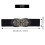 Retro Flower Elastisk Stretch-SpäNne Bred MidjebäLte Midjeband (Svart) 6