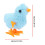 1 Pezzo Fuzzy Chick Hopping Wind  Toy Clockwork Pollo 8