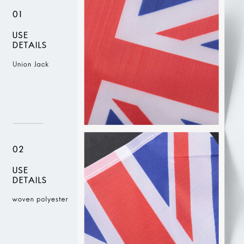 Union Jack Flag Bunting 12 ft with 11Flags 2