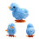 1 Pezzo Fuzzy Chick Hopping Wind  Toy Clockwork Pollo 9