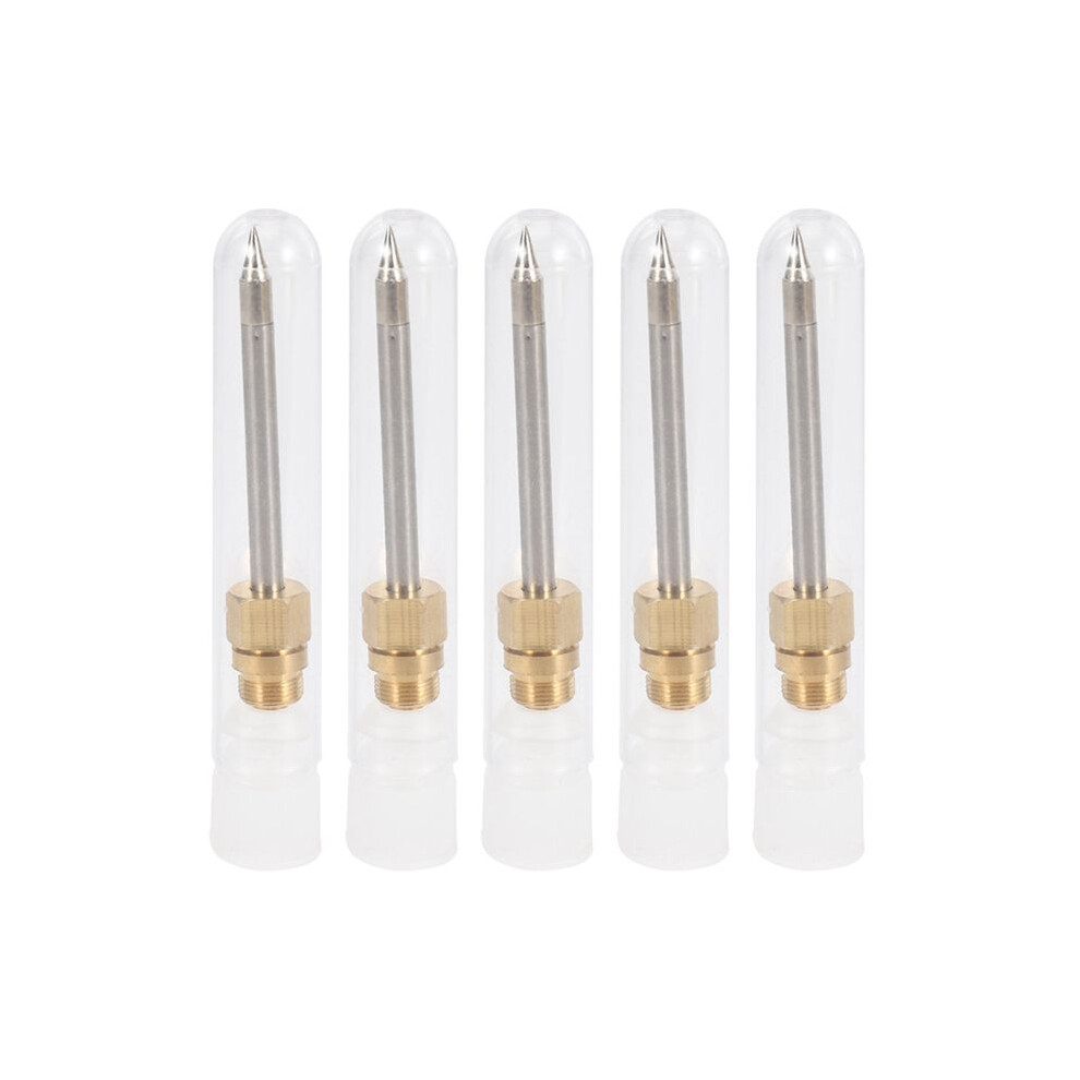5X 510 Interface Soldering Iron Tip Portable Usb Soldering Iron Tip Welding Rework Accessories, Pointed 6031643711422