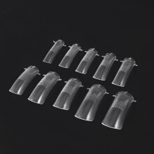 100 piezas / Caja Las Unas Falsas para la extension de unas Unas de Molde de gel de poli de formado rapido UV DIY