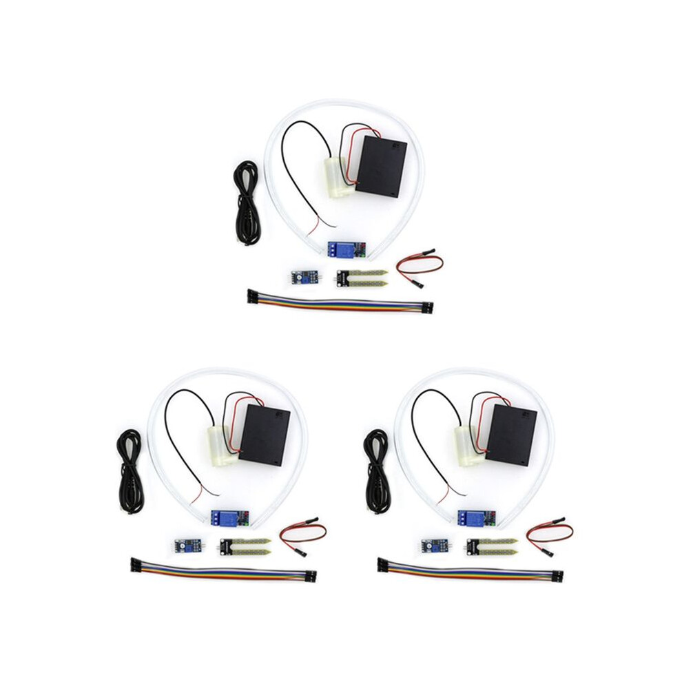 3X Soil Moisture Sensor Kit Automatic Watering System Manager With Water Pump For Diy Kit Ek1915 6033222713537