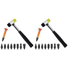 20 Peças de Ferramentas de Reparo de Amassado Sem Pintura de Carroceria com Conjunto de Ferramentas de Toque para Baixo de Cabeça para Baixo Kit de