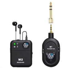 Wireless in-Ear Monitor System 2.4Ghz Wireless IEM System Transmitter Receiver for Music Studio Live Broadcast Stage